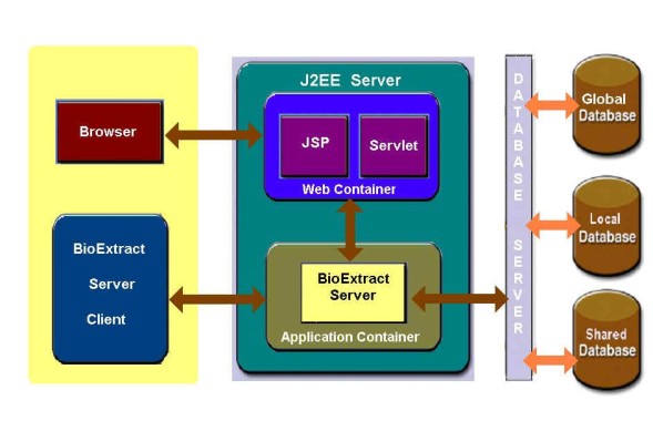 Image of BioExtract Server Architecture